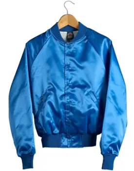 633 blue satin jacket